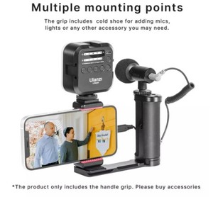 <span class=keywords><strong>Ulanzi</strong></span> <span class=keywords><strong>uurig</strong></span> R076ที่จับอลูมิเนียมอัลลอยด์ขนาดกะทัดรัดสำหรับสมาร์ทโฟนและกล้อง DSLR มิลเลอร์เลสคุณสมบัติป้องกันการสั่นไหว - Product Image 3