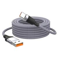 Câble USB-A vers Type-C tressé en cuivre pur, prend en charge la charge rapide et le transfert de données, compatible avec les téléphones mobiles