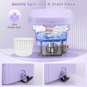 Folding <b>Washing</b> <b>Machine</b> Cleans Small Clothes, Baby Clothes, Small <b>Washing</b> <b>Machine</b> Suitable for Single Living, Travel and Camping - Product Image 4