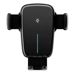 10pcs Wireless Charger Car Phone Holder Qi 15W Automatic Matching Coil Clamping Phone Charger For Iphone Huawei Samsung