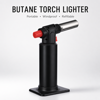 Briquet torche à flamme jet réglable en aluminium, zinc et nylon YIZHENG YZ-709 pour la cuisine, la cuisson, le camping en plein air