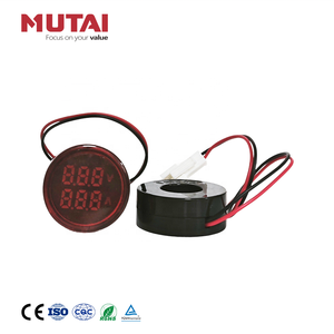 MUTAI Voltí<span class=keywords><strong>metro</strong></span> <span class=keywords><strong>Digital</strong></span> <span class=keywords><strong>Redondo</strong></span>/Cuadrado de 22mm 100A AC 50V - 500V con Pantalla LED e Indicador de Corriente y Voltaje - Product Image 2