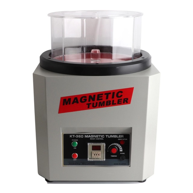 110V/220V KT-360 1300g Capacity Jewelry Polisher Tumbling Machine 1900rpm Jewelry Magnetic Tumbler Polishing Finishing Machine