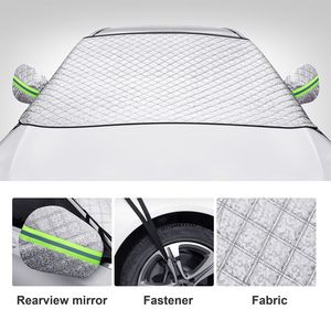 Tissu anti-pluie et anti-neige, épais, imperméable à l'extérieur, meilleur suv de <span class=keywords><strong>voiture</strong></span>, housse pliable, pare-brise de <span class=keywords><strong>voiture</strong></span> - Product Image 6
