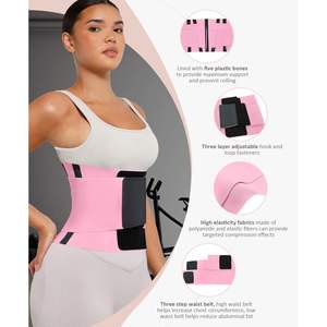 Cinturón de entrenamiento de cintura moldeador de cuerpo Premium Cincher con triple envoltura Control de barriga recortadores de cintura para mujeres y hombres logotipo personalizado - Product Image 1