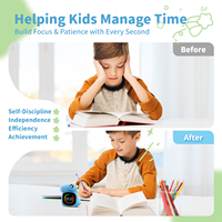Nouvelle conception de minuteur visuel pour enfants, compte à rebours de 99 minutes pour la salle de classe, la cuisine, minuteur de bureau rechargeable en forme de dinosaure de dessin animé