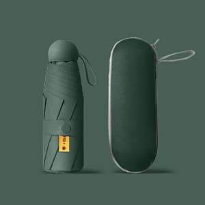 Parapluie de poche compact en vinyle UV coloré de haute qualité pour un usage quotidien personnalisé, cadeau pour femmes/professeurs/étudiants/hommes - Product Image 1