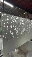 Panneaux de façade perforés originaux avec LED Panneau perforé décoratif en métal et aluminium pour bâtiment composite