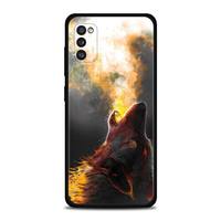 Coque en Silicone motif Lion loup pour Samsung Galaxy S20/S21/S22 Ultra Plus, avec impression UV peinte, Note 20 A53 A32 A03 Core