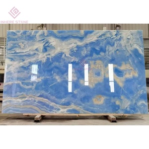 Pedra alta tecnologia ônix azul translúcido para paredes interativas museu biblioteca pisos hub inovação corporativa feature paredes - Product Image 4