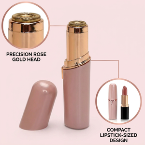 Mini rasoir électrique pour femme, design en forme de rouge à lèvres, tondeuse à poils corporels, rasoir sûr, épilateur électrique pour le visage, soin sans douleur - Product Image 1