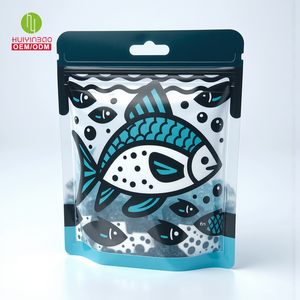 Empaquetado de Plástico Personalizado para Alimentos, Bolsas de Embalaje con Cierre para Camarones, Impresión Táctil, Bolsas Laminadas con Cierre para Cebo de Pesca - Product Image 2