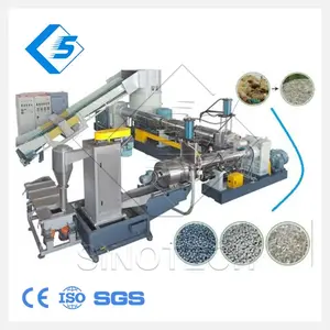 Sinotech máquina de plástico granular, 100-800 kg/h, cortador de anel de dupla fase