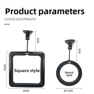 Anneau flottant pour <span class=keywords><strong>aquarium</strong></span>, mangeoire flottante pour poissons, forme circulaire carrée, plastique PVC pour intérieur - Product Image 4