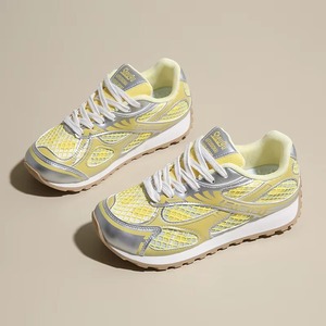 Nouvelles baskets basses unisexes de haute qualité pour hommes et femmes, baskets jaunes à lacets de créateur pour femmes - Product Image 3