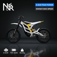 NOVERIDE Falcon Pro Moto Électrique Tout-Terrain 85 km/h 8500W Haute Performance E-Dirt Bike 72V 35Ah pour Vélo Cross à Batterie