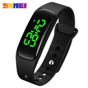 Skmei Digital Watch Led Unisex Student Waterproof 10m Thin One Piece Case With Wristband - Product Image 5
