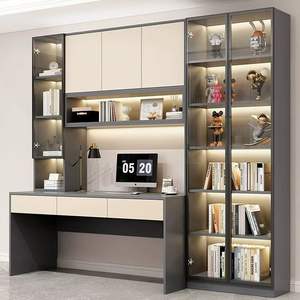 Ganzhaus Fabrik angepasst moderne Wand montage höhen verstellbare Holz Home Office Wohnzimmer Bücherregal Schrank Schreibtisch - Product Image 5