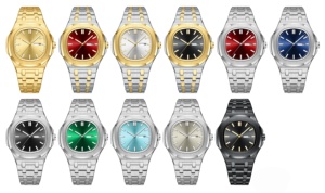 Montre à quartz carrée de marque de luxe originale, étanche, lumineuse, montre-bracelet pour homme, acier inoxydable de qualité supérieure, montre unisexe - Product Image 6