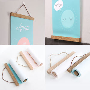 Regla precisa para la tabla de crecimiento de la altura del bebé con marco de fotos de madera maciza y lienzo de tela para decoración de pared - Product Image 2