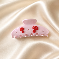 Pinces à cheveux requin texturées en strass givrés pour femmes et filles, adorables accessoires capillaires coréens en acétate, bijoux