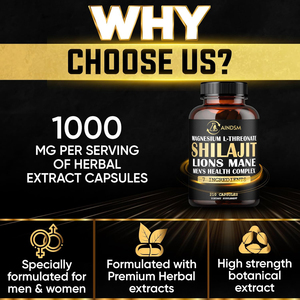 Cápsulas de Shilajit, Musgo Marino y Ginseng de Marca Propia, Cápsulas Veganas de Shilajit, Maca, Ashwagandha, Cápsulas de Shilajit para Mejorar la Función Cerebral - Product Image 5