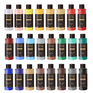 Set <span class=keywords><strong>di</strong></span> colori acrilici Giorgione Professional da 24 colori per <span class=keywords><strong>disegno</strong></span> fai-da-te, flaconi in <span class=keywords><strong>plastica</strong></span> da 60 ml con pennelli gratuiti per pittura a olio su tela - Product Image 1
