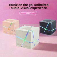 Mini haut-parleur Bluetooth 5.3 avec subwoofer RGB, son puissant, fente pour carte TF, batterie 500 mAh, portable pour extérieur, voiture, maison, vente en gros OEM