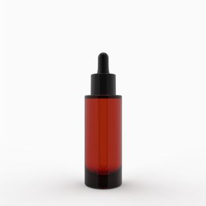 Garantie de qualité 30ml Bouteille en verre peint en ambre noir brillant avec compte-gouttes Emballage de pipette en caoutchouc nitrilique Minerbio - Product Image 2