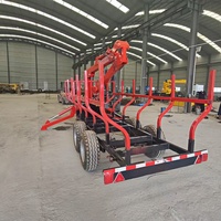 Remorque en bois hydraulique de débardeur de quadruple de transporteur d'exploitation forestière d'atv de forêt de Offre Spéciale avec le tracteur de crochet de crochet de crochet