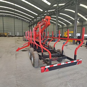Remorque en <span class=keywords><strong>bois</strong></span> hydraulique de débardeur de quadruple de transporteur d'exploitation <span class=keywords><strong>forestière</strong></span> d'atv de forêt de Offre Spéciale avec le tracteur de crochet de crochet de crochet - Product Image 4