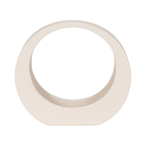 Oggetto decorativo in ceramica a forma di anello, elemento scultoreo per casa, ufficio, soggiorno, bagno, mobile da bagno - Product Image 1