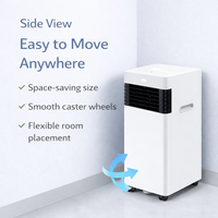 Climatiseur Électrique Portable SHISHUO 7000 BTU, Refroidissement Uniquement, Compact, Réfrigérant R290/R410A, Classe Énergétique, Usage Domestique, en Plastique
