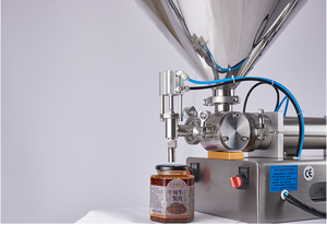 <b>Small</b> Business Piston Shampoo Cosmetic Lotion Business for Bottle Honey Fruit Jam Oil Beverage Milk Juice Water Filling Machine - Product Image 3