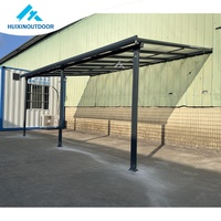 Pergola Fenêtre Patio couvert de polycarbonate pour restaurant Extérieur Auvent français