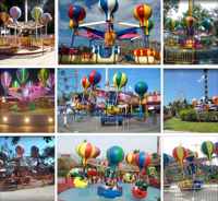Manège portable QiangLI Mobile Samba Balloon Spinning - Construction en fibre de verre et acier, capacité de 32 personnes, pour fêtes foraines en extérieur
