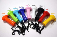 Mini ventilateur LED portable compact à lumière clignotante, alimenté par USB, avec éclairage coloré pour concerts, camping, salons professionnels, cadeaux d'été
