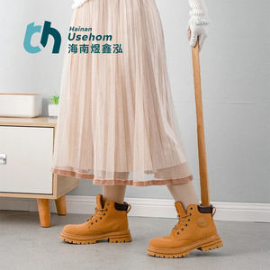 Chausse-pied magnétique en bois massif, manche long de 55 cm, outil pour enfiler les chaussures pour les personnes âgées - Product Image 3