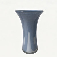Vase en verre fait main, écologique, à bord lisse et base antidérapante, élégant porte-fleurs pour la décoration de la maison, table, Pâques/Noël