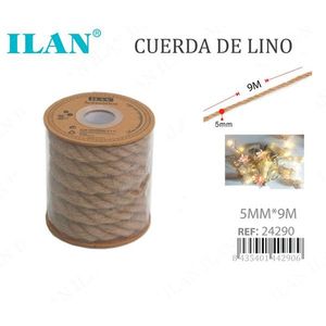 Corda di lino 5 mm x 9 m per artigianato e decorazioni - Product Image 1