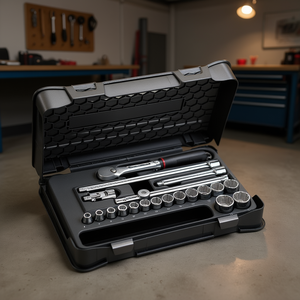 Jeu de douilles à cliquet 3/8 po, 605 pièces, avec cliquet et rallonges pour réparation automobile - Product Image 3