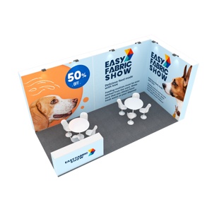 Léger pliable 2024 <span class=keywords><strong>Expo</strong></span> 10x20ft modulaire salon Tension tissu <span class=keywords><strong>Pop</strong></span> Up <span class=keywords><strong>Expo</strong></span> Stand pour exposition - Product Image 3