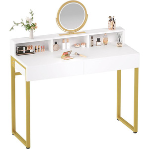 Modern <b>white</b> vanity <b>table</b>, minimalist design, suitable for <b>small</b> bedrooms, simple dressing <b>table</b>, manufacturer, cross-border - Product Image 5