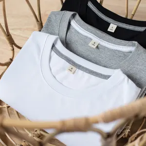 T-shirt homme, 200 coton, gsm, blanc et uni, nouveau modèle 100%