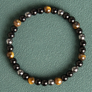 2024 yeni kişilik mors kodu erkek doğal taş el yapımı boncuklu bilezik moda basit Retro bilezik aksesuarları - Product Image 2