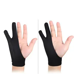 3 Pcs Two-Finger Artist Glove for Drawing Tablet (Good for Right Hand or Left  Hand)