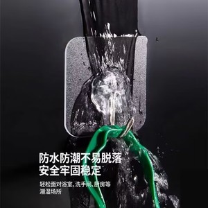 Transparent Self Adhesive Hook Waterproof Kitchen Bathroom Wall Mounting Hook For Storage And Organization - Product Image 1