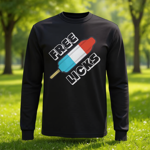 T-shirt a maniche lunghe con grafica Free Licks Popsicle - Product Image 3