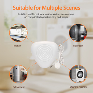 Détecteur <span class=keywords><strong>de</strong></span> fuite d'eau intelligent KONLEN ABS, <span class=keywords><strong>capteur</strong></span> Zigbee Tuya, application Smart Life, alarme 85 dB, système <span class=keywords><strong>de</strong></span> sécurité domestique, cuisine - Product Image 4