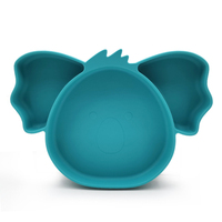 Assiette à dîner lavable pour bébés de haute qualité en forme de Koala assiettes en Silicone de grande capacité pour bébés et tout-petits avec aspiration